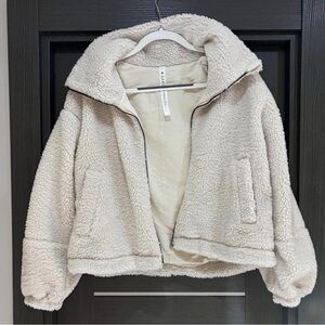 Lululemon Cream Sherpa Jacket